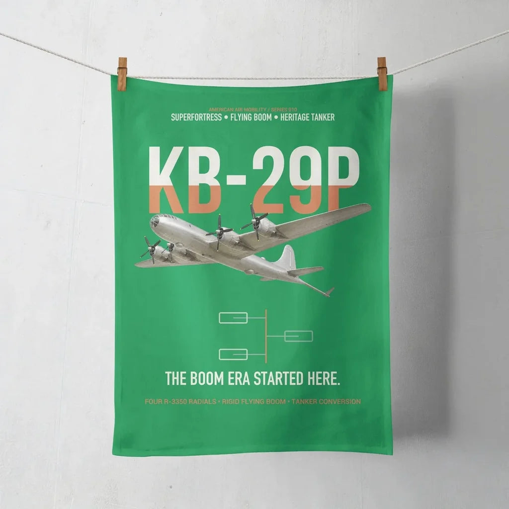 KB-29P SUPERFORTRESS design on green towel