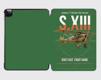Thumbnail for SPAD S.XIII C.1 design on green ipad tablet case