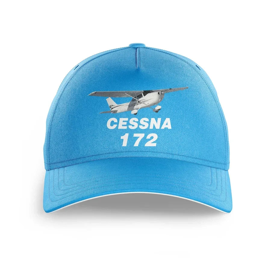 The Cessna 172 printed hat - light blue
