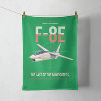 Thumbnail for F-8E Crusader design on green towel
