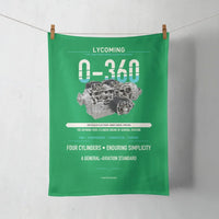 Thumbnail for O-360 design on green towel