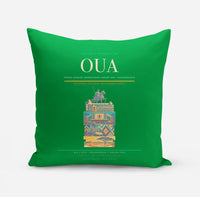 Thumbnail for Thomas Sankara International Airport (OUA) design on green pillow