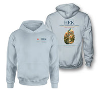 Thumbnail for Kharkiv International Airport (HRK) design on light blue double-side hoodie