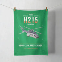 Thumbnail for Airbus H215 design on green towel