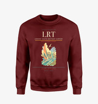 Thumbnail for Lorient South Brittany Airport (LRT) design on wine red sweatshirt