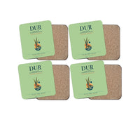 Thumbnail for King Shaka International Airport (DUR) design on light green 4 pieces set coaster