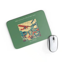 Thumbnail for VINTAGE G4412 - The Catalog Delivery Day - Designed Mouse Pads design on green rectangle
