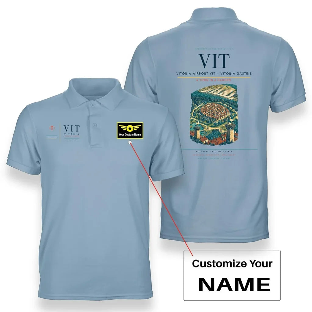 Vitoria Airport VIT — Vitoria-Gasteiz Light Blue+Name