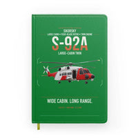 Thumbnail for Sikorsky S-92A design on green notebook