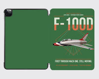 Thumbnail for F-100D Super Sabre design on green ipad tablet case