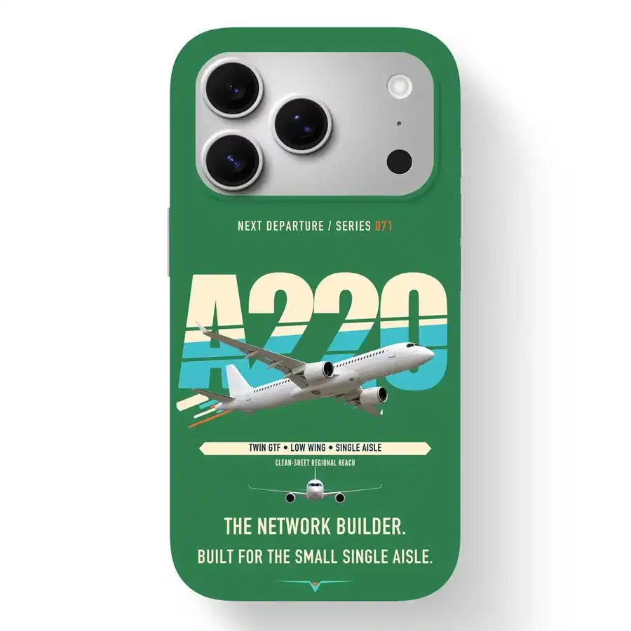 Airbus A220-300 Case design on green iphone case
