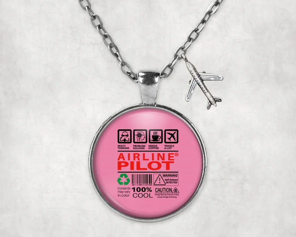 Airline Pilot Label Necklace - view 8