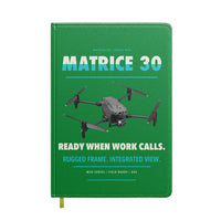 Thumbnail for DJI Matrice 30 design on green notebook