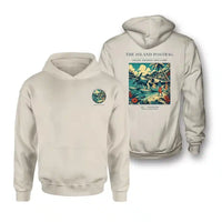 Thumbnail for VINTAGE G4154 - The Island Postbag - Double-Side Hoodie design on khaki double side
