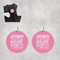 Thumbnail for Airline Pilot Label Earrings - view 8