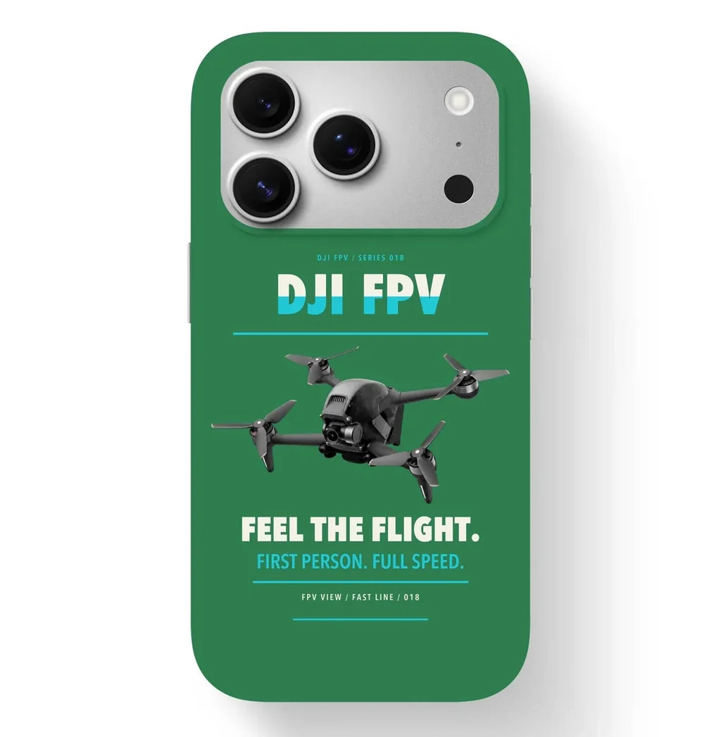 DJI FPV Case design on green iphone case
