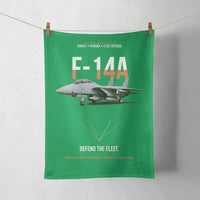 Thumbnail for F-14A Tomcat Defend The Fleet design on green towel