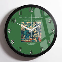 Thumbnail for VINTAGE G4262 - The Cowling Mirror Shine - Designed Wall Clocks design on green framed