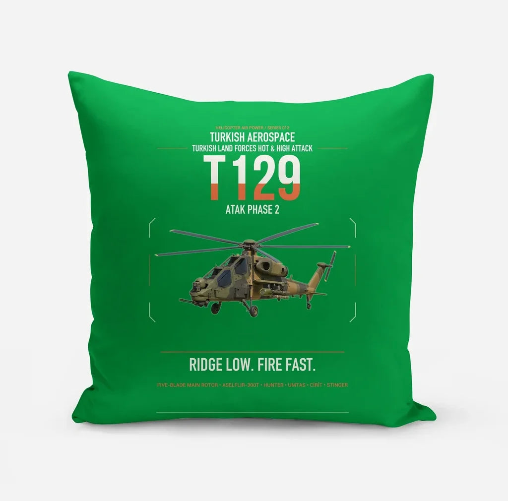 Turkish Aerospace T129 ATAK Phase 2 design on green pillow