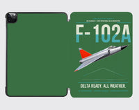 Thumbnail for F-102A Delta Dagger design on green ipad tablet case