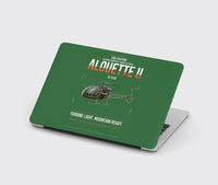 Thumbnail for Sud Aviation SE 3130 Alouette II design on green MacBook case