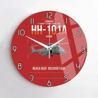 Thumbnail for Leonardo HH-101A Caesar design on red no frame wall clock