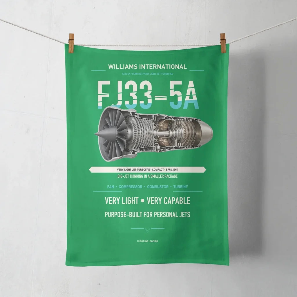 FJ33-5A design on green towel
