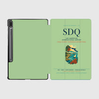 Thumbnail for Las Americas International Airport (SDQ) design on light green samsung tablet tablet case
