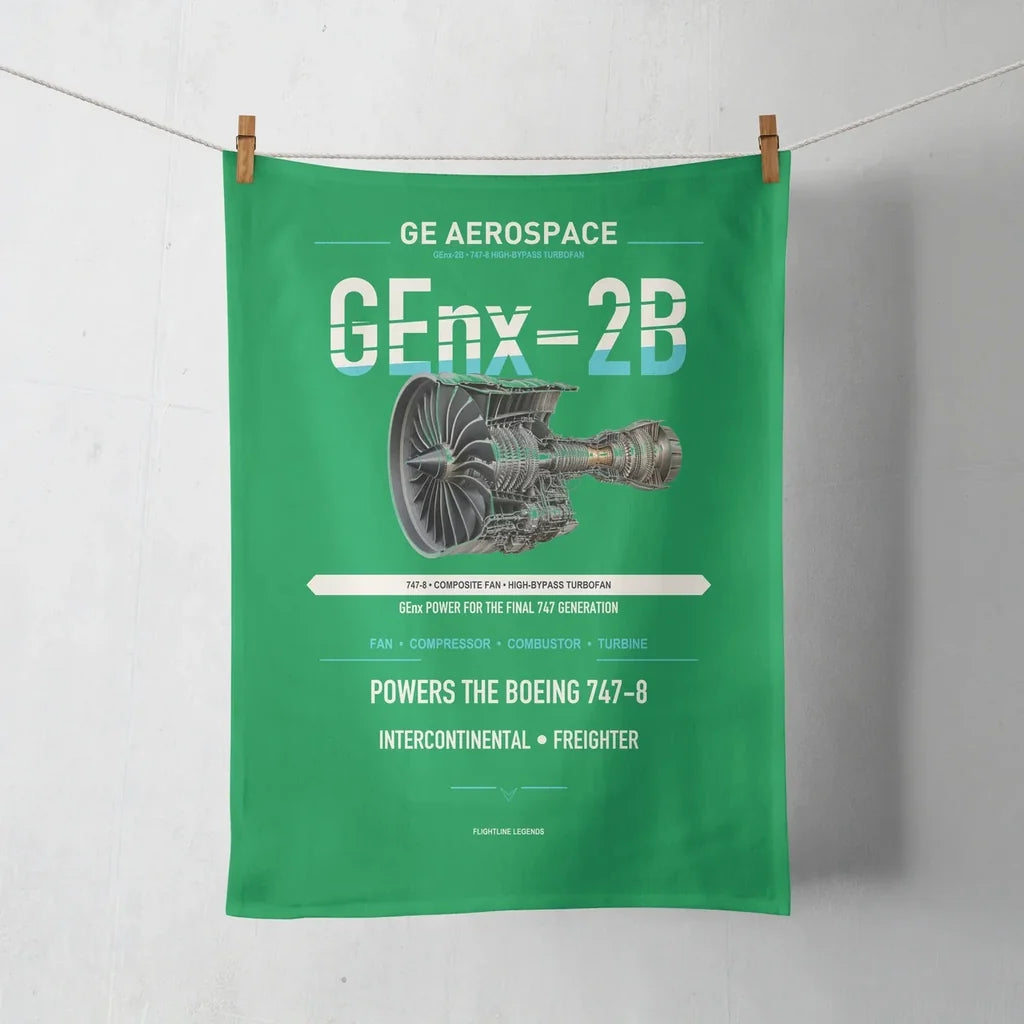 GEnx-2B design on green towel