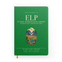 Thumbnail for El Paso International Airport (ELP) design on green notebook