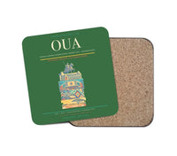 Thumbnail for Thomas Sankara International Airport (OUA) design on green 1 piece coaster