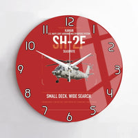 Thumbnail for Kaman SH-2F Seasprite design on red no frame wall clock
