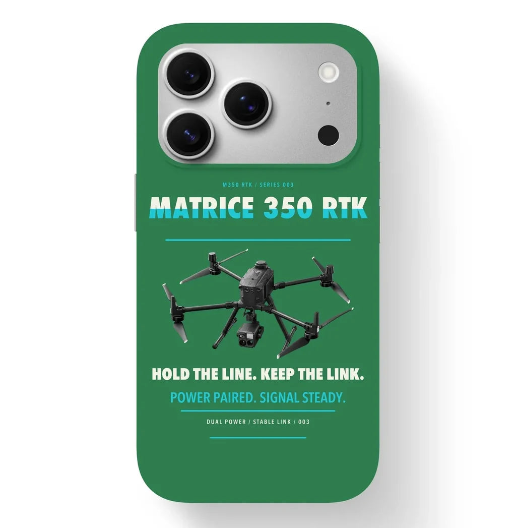 DJI Matrice 350 RTK Case design on green iphone case