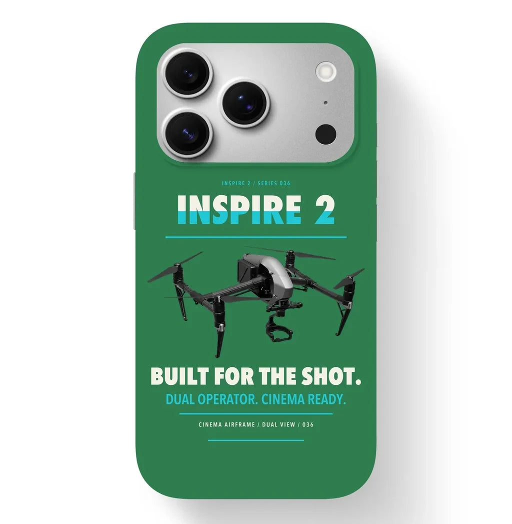 DJI Inspire 2 Case design on green iphone case