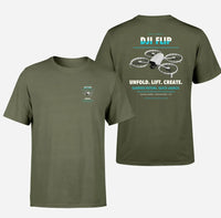 Thumbnail for DJI Flip design on green army t shirt