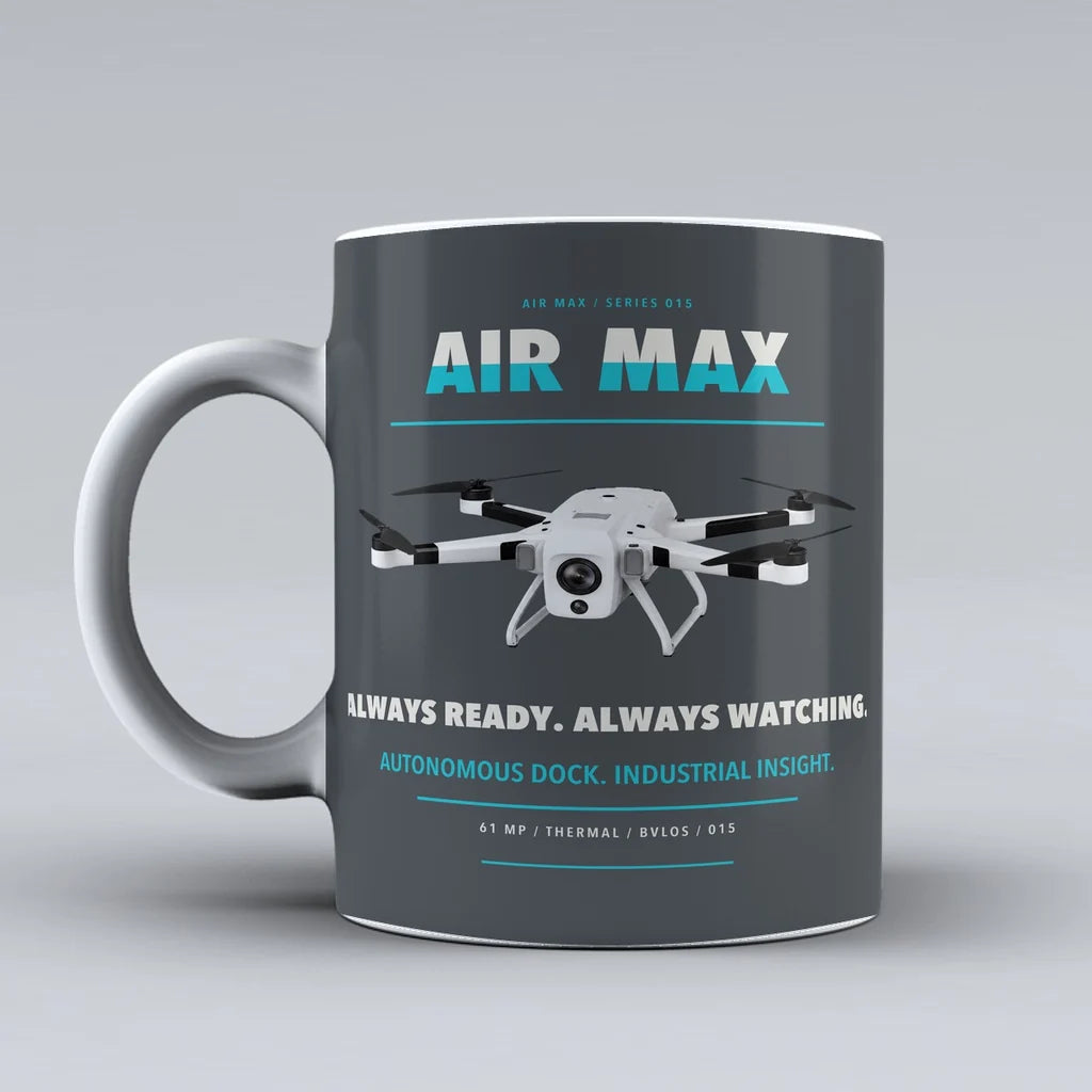 Air Max Mug design on gray percepto
