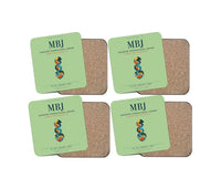 Thumbnail for Sangster International Airport (MBJ) design on light green 4 pieces set coaster