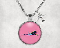 Thumbnail for Multicolor Airplane Necklace - view 8