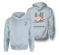 Thumbnail for A-4E Skyhawk design on light blue double-side hoodie