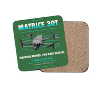 Thumbnail for DJI Matrice 30T design on green 1 piece coaster