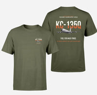 Thumbnail for KC-135Q Blackbird Tanker design on green army double-side t-shirt, double-side print