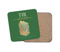 Thumbnail for Tirupati Airport (TIR) design on green 1 piece coaster