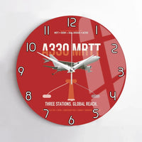 Thumbnail for Airbus A330 MRTT design on red no frame wall clock