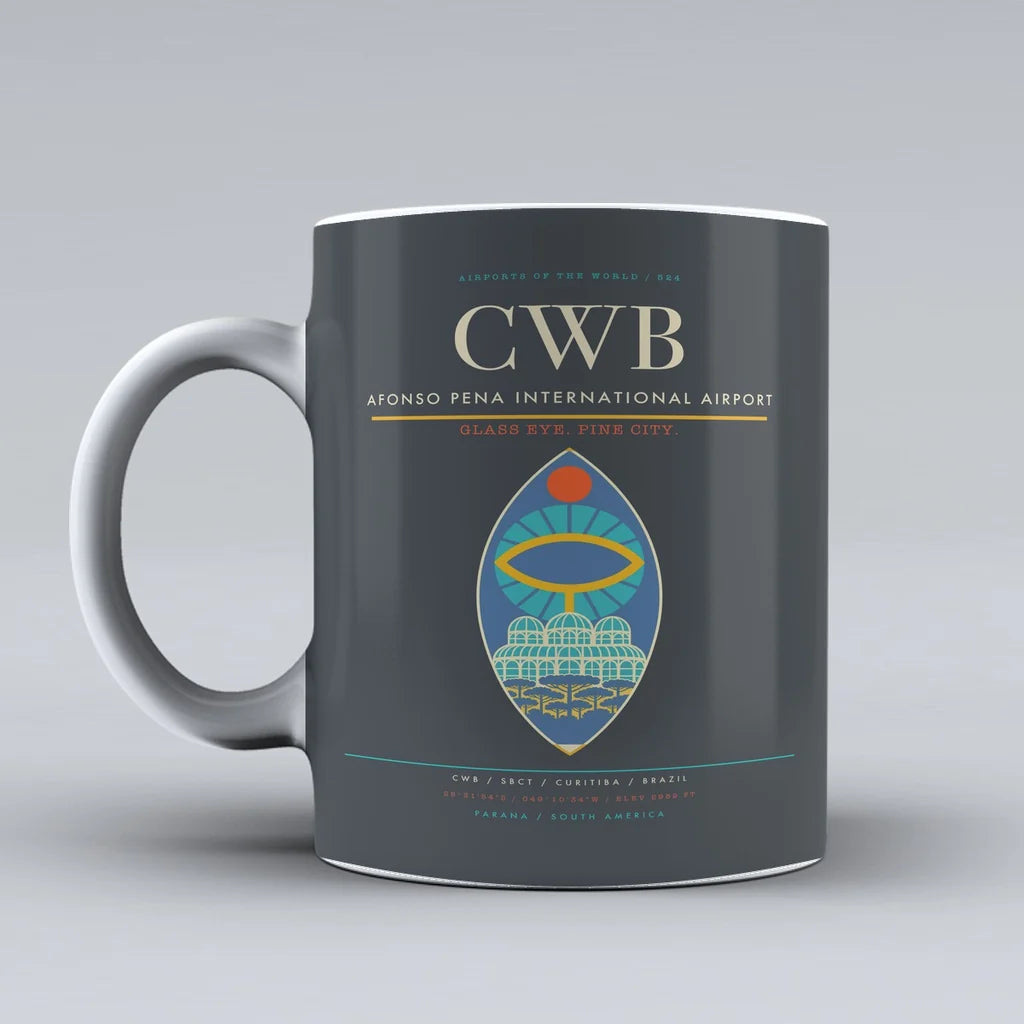 Pena International Airport CWB Mug design on gray afonso