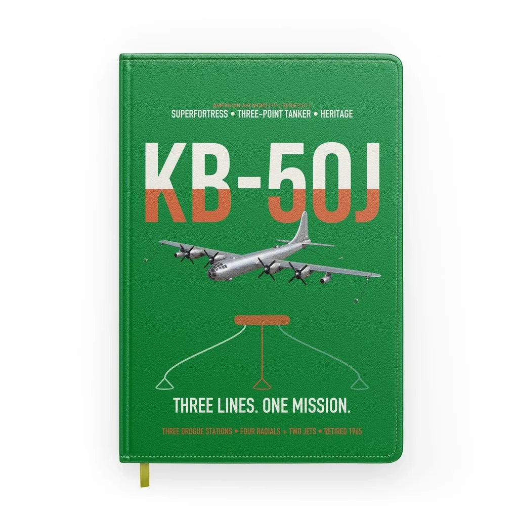 KB-50J Superfortress design on green notebook