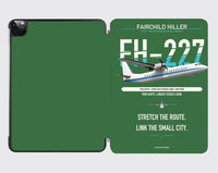 Thumbnail for Fairchild Hiller FH-227B design on green ipad tablet case