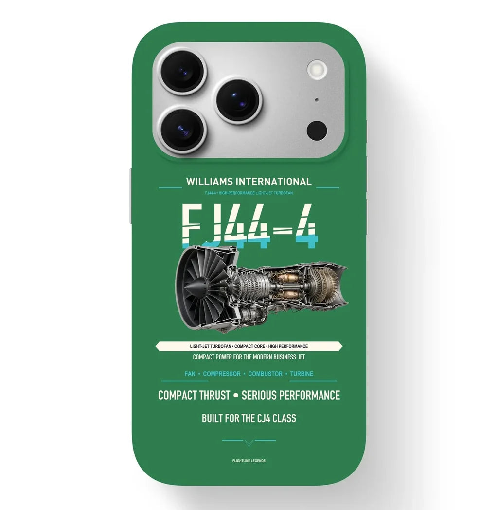 FJ44-4 Case design on green iphone case