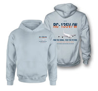 Thumbnail for RC-135V W Rivet Joint design on light blue double-side hoodie, double-side print
