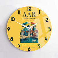 Thumbnail for Aarhus Airport AAR Wall-Clock No-Frame - Yellow