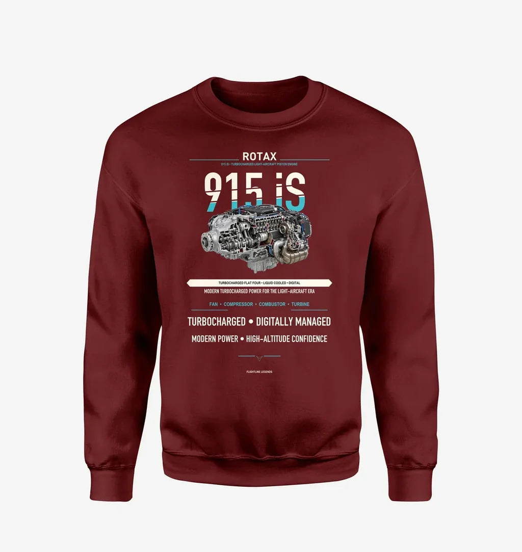 915 iS design on wine red sweatshirt
